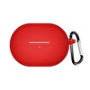 Microsonic Huawei Freebuds Pro 3 Kılıf Askılı Mat Silikon Kırmızı