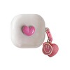 Microsonic Samsung Galaxy Buds FE Kılıf Süslü Kalp Desenli Pembe