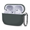 Microsonic Airpods Pro 2. Nesil Kılıf Askılı Mat Silikon Koyu Gri
