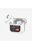 Linktech TW45 Premium Dokunmatik Ekran Kamera Modlu Kablosuz TWS Bluetooth Kulaklık Beyaz