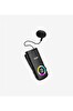 Linktech V82 Solid Led Ekranlı Titreşimli Makaralı Bluetooth Kulaklık Siyah
