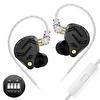 KZ ZS12 Pro X Ayarlanabilir Switch Tam Metal Hi-Fi Mikrofonlu Kulak İçi Kulaklık Siyah