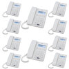Karel TM-145 Kablolu Ekranlı Beyaz Masaüstü Telefon 10 Adet
