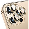 Teleplus iPhone 13 Pro Max CL-02 Kamera Metal Koruyucu Gold