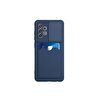 Teleplus Samsung Galaxy A52s 5g Kılıf Kamera Korumalı Kartlıklı Ofix Silikon- Lacivert