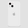 Teleplus iPhone 13 Kamera Korumalı Pp Hayalet Silikon Beyaz Kılıf