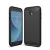 Teleplus Samsung Galaxy J7 Pro Deri Dokulu Siyah Silikon