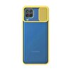 Teleplus Samsung Galaxy A12 Kamera Lens Korumalı Silikon Sarı Kılıf