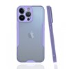 Teleplus iPhone 13 Pro Max Kamera Korumalı Parfe Silikon Mor Kılıf
