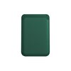 Teleplus iPhone 12 Mini Mıknatıslı Suni Deri Kartlıklı Cüzdan Yeşil Kılıf