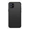 Teleplus iPhone 12 Lüks Silikon Siyah Kılıf + Nano Ekran Koruyucu