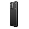 Smcase Oppo A72 Kılıf Ultra Soft Negro Karbon Silikon Siyah + Nano Ekran Koruyucu