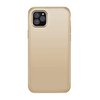 Teleplus iPhone 12 Pro Max Lüks Silikon Gold Kılıf + Tam Kapatan Ekran Koruyucu