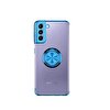 Teleplus Samsung Galaxy S21 5G Kılıf Kamera Korumalı Lazer Yüzüklü Silikon Mavi