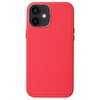 Gpack Apple Iphone 12 Mini Kılıf Eyzi Deri Silikon Lux Tasarım Kırmızı