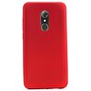 Gpack Alcatel A7 Premier Silikon Kılıf+Nano Glass Koruyucu Kırmızı