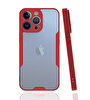 Gpack Apple iPhone 13 Pro Kılıf Parfe Kamera Korumalı İnce Çerçeveli Silikon Kırmızı