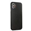 Teleplus iPhone 11 Kılıf Karbon PP Silikon Siyah + Nano Ekran Koruyucu