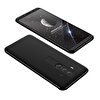 Gpack Huawei Mate 10 Lite Kılıf Ays 3 Parçalı Full Koruma + Nano Glass Siyah