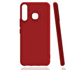 Gpack İnfinix Hot 8 Renkli Korumalı Premier Mat Silikon Kırmızı Kılıf