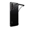 Gpack Huawei P Smart 2021 Colored Silikon Renkli Koruma Siyah Kılıf
