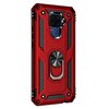 Gpack Huawei Mate 30 Lite Kılıf Vega Standlı Yüzüklü Mıknatıslı Kırmızı
