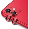 Teleplus Apple iPhone 11 CL-02 Kamera Metal Koruyucu Kırmızı
