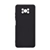 Gpack Xiaomi Poco X3 NFC Kamera Korumalı Premier Silikon Esnek Koruma Siyah Kılıf