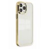 Teleplus iPhone 13 Pro Max Kılıf Element Sert Kapak Silikon Gold
