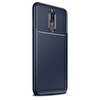 Gpack Huawei Mate 10 Lite Kılıf Negro Karbon Dizayn Silikon + Nano Lacivert