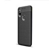 Gpack Xiaomi Mi Mix 3 Niss Silikon Deri Görünümlü Siyah Kılıf