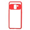 Teleplus  Samsung Galaxy J4 Buttom Renkli Kapak Kırmızı Kılıf