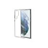 Teleplus Samsung Galaxy S22 Ultra 5G Kılıf Lüks Korumalı Silikon Şeffaf + Tam Kapatan Pet Ekran Koruyucu