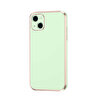 Gpack Apple iPhone 13 Bark Parlak Silikon Renkli Kenarları Rose Yeşil Kılıf