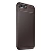 Gpack Apple iPhone 7 Plus Kılıf Negro Dizayn Silikon Kahverengi