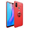 Teleplus Xiaomi Mi A2 Ravel Yüzüklü Silikon Kılıf Kırmızı + Nano Ekran Koruyucu
