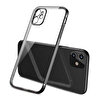 Gpack Apple iPhone 11 Kılıf Box Kamera Korumalı Renkli Silikon Siyah