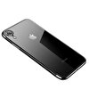 Gpack Apple iPhone XR Kılıf Colored Silikon Yumuşak+Nano Glass Siyah