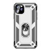 Gpack Apple iPhone 11 Pro Max Vega Standlı Yüzüklü Mıknatıslı Gümüş Kılıf
