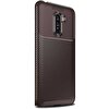 Gpack Oppo Rx17 Pro Kılıf Negro Karbon Dizayn Silikon Kahverengi