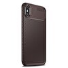 Gpack Apple iPhone XS Negro Dizayn Silikon Kahverengi Kılıf
