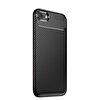 Gpack Apple iPhone SE 2022 Kılıf Negro Karbon Korumalı Silikon Siyah