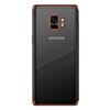 Gpack Samsung Galaxy A8 2018 Kılıf Colored Silikon + Nano Glass Bronz