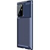 Gpack Samsung Galaxy Note 20 Ultra Kılıf Negro Karbon Dizayn+Full Ekran Lacivert