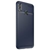 Gpack Huawei Honor 8X Kılıf Negro Karbon Silikon + Nano Glass Lacivert