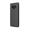 Gpack Samsung Galaxy Note 9 Niss Deri Görünüm Silikon Siyah Kılıf