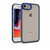 Teleplus iPhone 8 Renkli Bumper Hybrid Flora Silikon Lacivert Kılıf