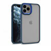 Teleplus iPhone 11 Pro Renkli Bumper Hybrid Flora Silikon Lacivert Kılıf