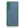 Teleplus Huawei P Smart 2021 Kamera Korumalı Parfe Bumper Silikon Yeşil Kılıf