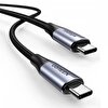 Ugreen Type-C To Type-C USB 3.1 Gen2 5A 100W Thunderbolt 3 1 Metre Data Ve Şarj Kablosu